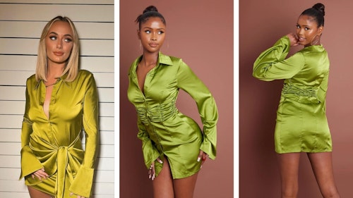 Millie Courtu2019s green shirt dress