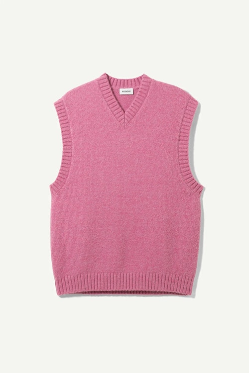 best sweater vests WEEKDAY, Cohen V-Neck Vest, £45