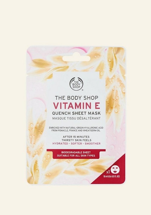 weekend edit The Body Shop, Vitamin E Quench Sheet Mask, £4
