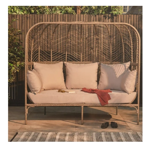 Ellenore 115Cm Wide Outdoor Garden Loveseat with Cushions