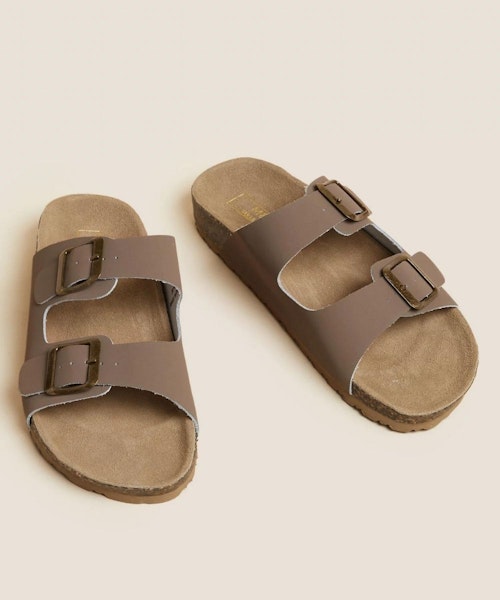 Leather Footbed Sandals