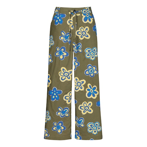 Relaxed-Fit Wide-Leg Flower-Print Trousers, £39.90