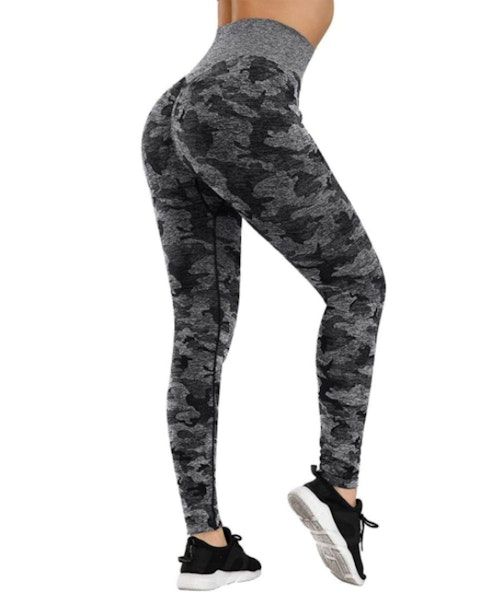 FITTOO Womenu2019s High Waisted Camo Seamless Leggings