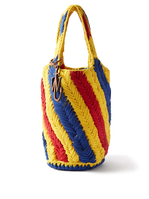 best basket bags JW Anderson, Striped Crochet Tote, £280