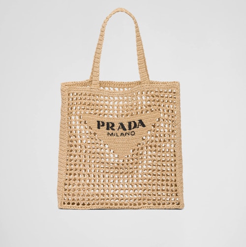 best basket bags Prada, Raffia Tote Bag, £1,100