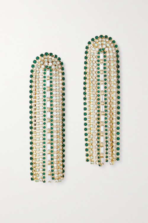 best earrings Rosantica, Gold Tone Crystal Clip On Earrings, £280