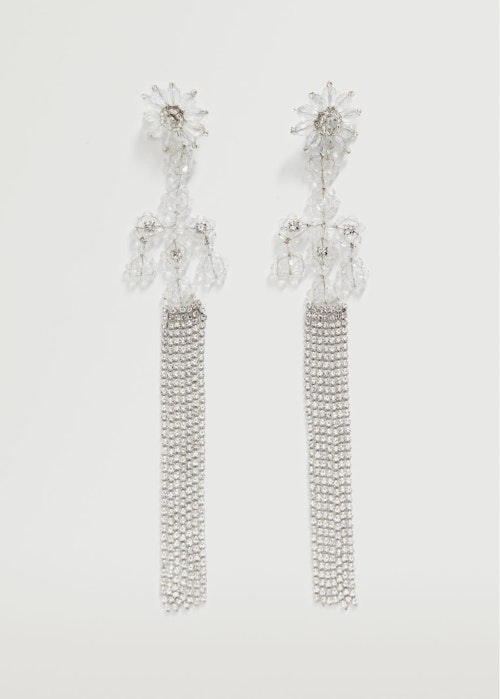 best earrings Mango, Crystal Waterfall Earrings, £17.99