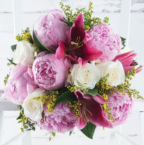Appleyard Flowers Peony, Rose and Lily Bouquet