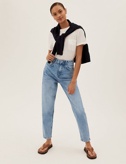 M&S, Mom High Waisted Ankle Grazer Jeans, £45