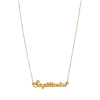 A picture of the ASOS Sagittarius Gold Plated Necklace.