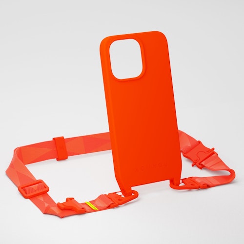 lunchtime shop XouXou, Neon Orange Phone Necklace, £60