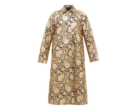 Susie's Raincoat floral-brocade coat