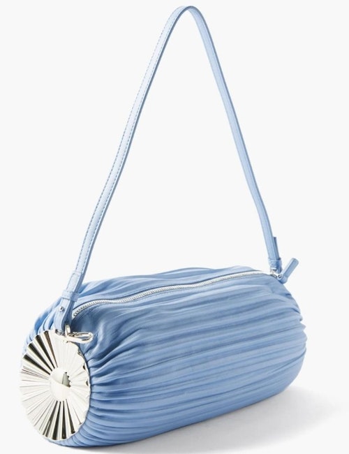 Loewe Pleated-Leather Shoulder Bag