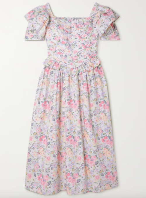 Eden Ruffled Cotton-Poplin Midi Dress, £234