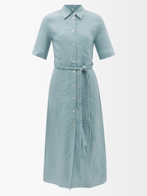 Belize, Belted Linen Shirt Dress, £425 at Matchesfashion.com