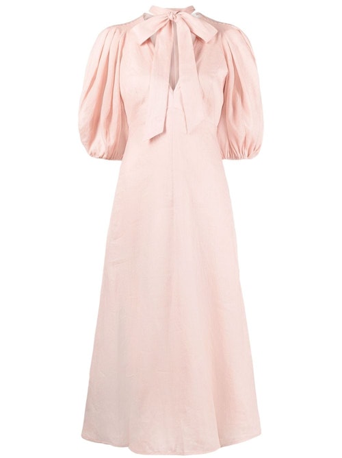 Zimmermann, Tie-Fastening Linen Dress, WAS £631 NOW £506 at Farfetch