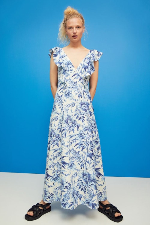 H&M, Linen Blend Dress, £39.99