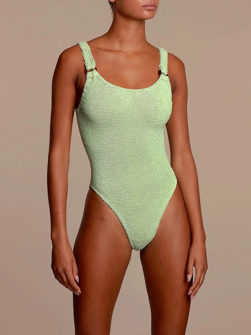 Hunza G at Beach Flamingo, Sage Domino Wetsuit, £160