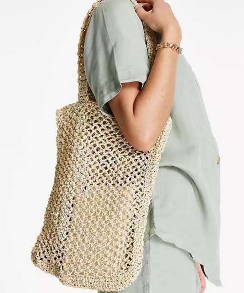 ASOS DESIGN Straw Shopper Bag