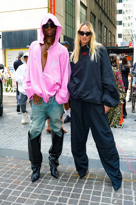 Balenciaga Adidas Alton Mason and Candice Swanepoel Balenciaga Adidas Alton Mason and Candice Swanepoel