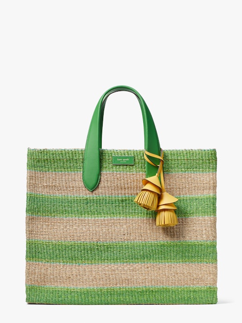 Kate Spade, Manhattan Striped Straw Large Tote, £395