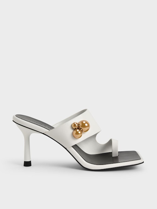 Charles & Keith, Embellished Stiletto Heel Thong Sandals, £59