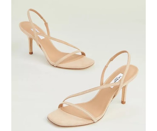 L.K.Bennett Neave Beige Suede Strappy Sandals