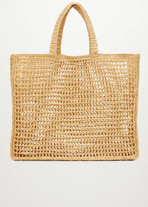 what to buy this weekend Mango, Raffia Shopper Bag, £35.99