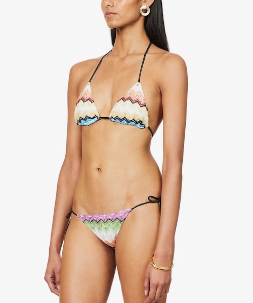 MISSONI Abstract-Patterned Triangle Bikini, £210