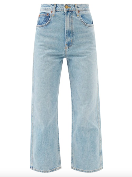 B Sides, Plein High-Rise Straight-Leg Jeans, WAS £225 NOW £112