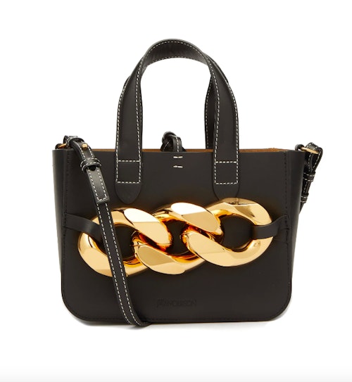 JW Anderson, Chain-Embellished Leather Tote Bag, WAS £660 NOW £462