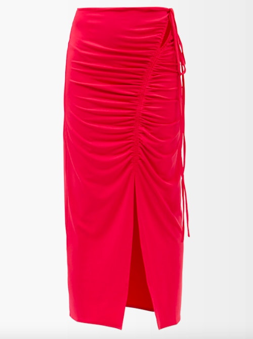 Self-Portrait, Gathered Jersey Midi Skirt, WAS £190 NOW £133