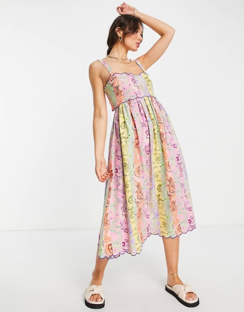 jubilee dresses ASOS Design, Scallop Edge Cut Out Back Midi Sundress, £28