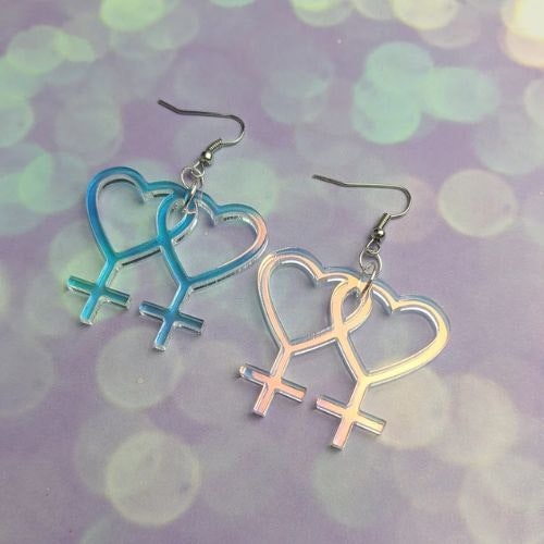Lesbian Symbol Earrings