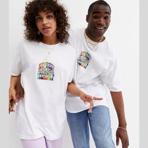 New Look Express Yourself Logo Pride Charity T-Shirt