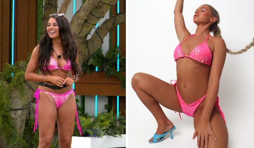 Paige Thorne's Pink Sequin Bikini
