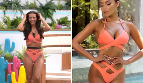 Gemma Owen's Coral Wrap Bikini