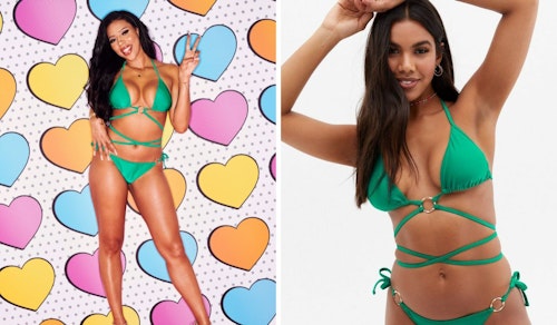Amber Beckford's Green Bikini