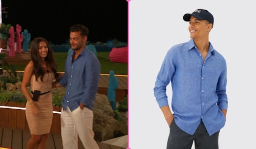 Love Island Davide's Blue Shirt (Week One)