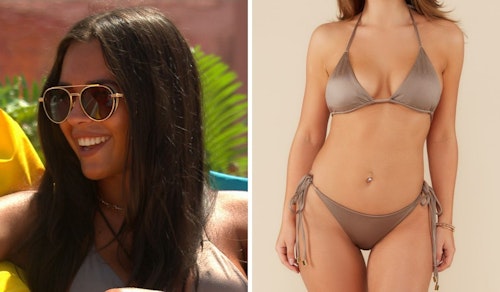 Gemma Owen's Taupe Triangle Bikini