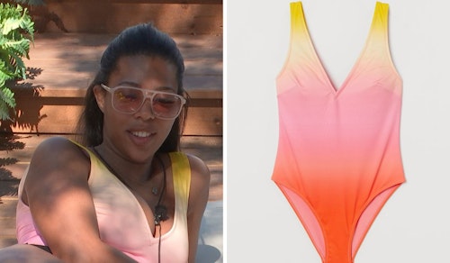 Amber Beckford's Multicoloured Swimsuit