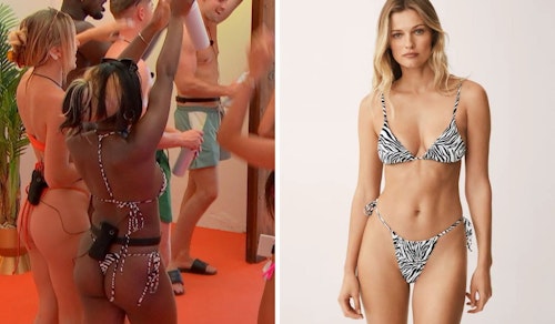 Indiyah Polack's Zebra Print Bikini