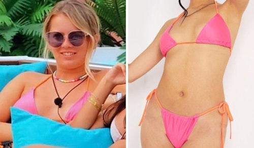Tasha Ghouri's Pink and Orange Bikini