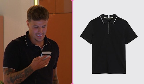 Love Island Luca's Black and White Shirt (Week One)
