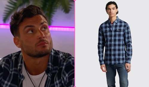 Love Island Davide's Checkered Shirt (Week One)