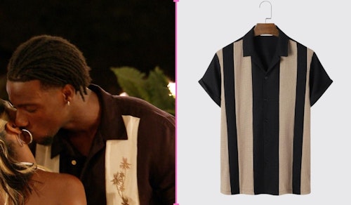 Love Island Ikenna's Palm Tree Bowling Shirt (Week One)