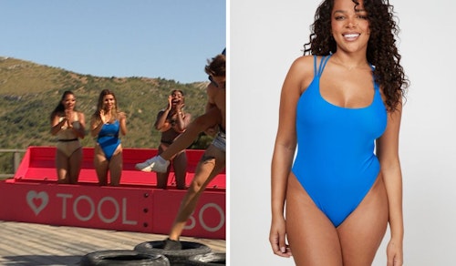 Ekin-Su Cu00fclcu00fcloglu's Blue Swimsuit