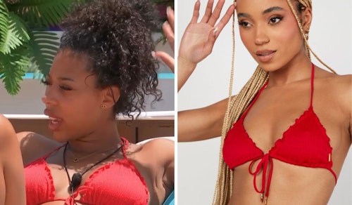 Amber Beckford's Red Ruffle Bikini
