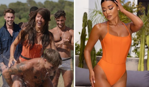 Gemma Owen's Orange Swimsuit