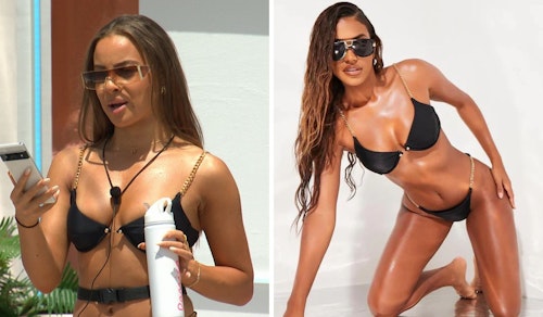 Danica Taylor's Black Gold Chain Bikini